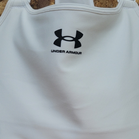 Under Armour White Compression High Support Sports Bra SIZE SMALL Nwt - Picture 6 of 11